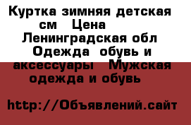 Куртка зимняя детская 152см › Цена ­ 1 000 - Ленинградская обл. Одежда, обувь и аксессуары » Мужская одежда и обувь   